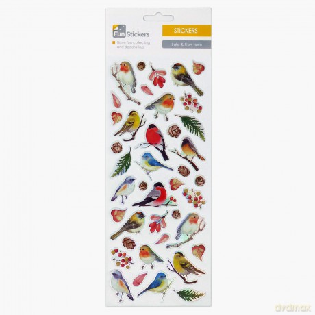Garden Bird Stickers for Children, Kids, Toddlers, Adults - Scrapbook Craft Decorating Activities and Party Bag Filler Favours - Fun Cool Cute Sticker Pack for Boys Girls [KSIĄŻKA]