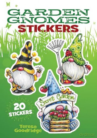 Garden Gnome Stickers: 20 Stickers (Dover Stickers) - Teresa Goodridge [KSIĄŻKA]
