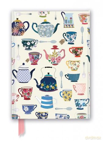 Georgia Breeze: Teapots (Foiled Journal) (Flame Tree Notebooks) - Flame Tree Studio [KALENDARZ]