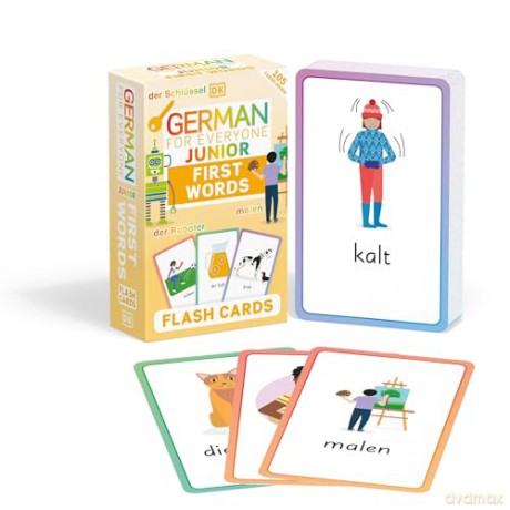 German for Everyone Junior First Words Flash Cards - Dk [KSIĄŻKA]
