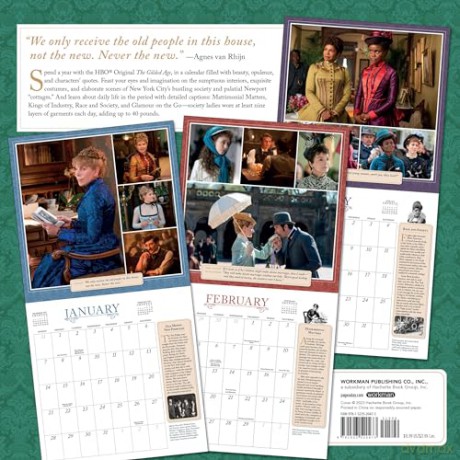 Gilded Age Wall Calendar 2024: Indulge in the Fashion, the History, and the Characters - Workman Calendars [KALENDARZ]