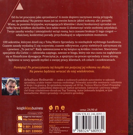 100 Sekretów Mistrza Sprzedaży - Arkadiusz Bednarski [KSIĄŻKA]