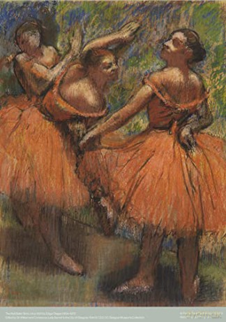 Glasgow Museums - Red Ballet Skirts by Edgar Degas: 500 Piece - Flame Tree Studio [PUZZLE]