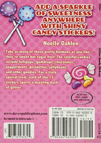 Glitter Candy Stickers (Little Activity Books) - Noelle Dahlen [KSIĄŻKA]