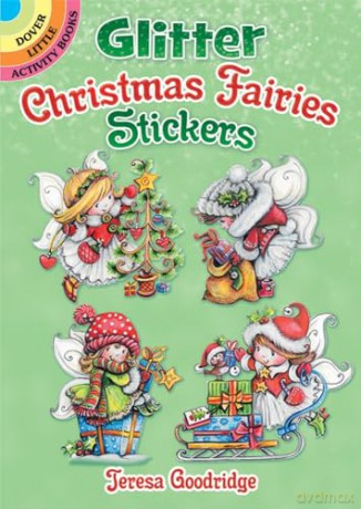 Glitter Christmas Fairies Stickers (Little Activity Books) - Teresa Goodridge [KSIĄŻKA]