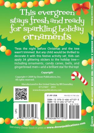 Glitter Decorate a Christmas Tree, Sticker Activity Book (Little Activity Books) - Fran Newman-D'Amico [KSIĄŻKA]