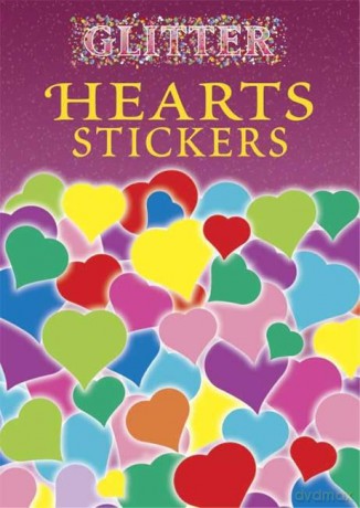 Glitter Hearts Stickers (Dover Stickers) [KSIĄŻKA]
