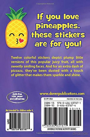 Glitter Pineapples Stickers (Little Activity Books) - Ellen Scott [KSIĄŻKA]