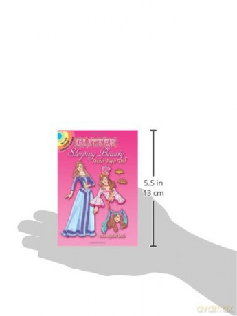 Glitter Sleeping Beauty Sticker Paper Doll (Little Activity Books) - Eileen Miller [KSIĄŻKA]