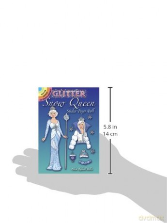 Glitter Snow Queen Sticker Paper Doll (Little Activity Books) - Eileen Miller [KSIĄŻKA]