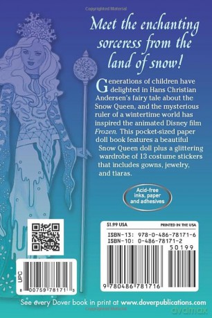 Glitter Snow Queen Sticker Paper Doll (Little Activity Books) - Eileen Miller [KSIĄŻKA]
