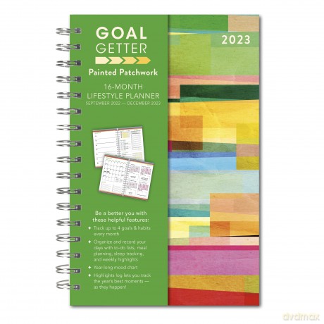 Goal Getter Painted Patchwork 2023 Planner (GOAL GETTER ENGAGEMENT) [KSIĄŻKA]