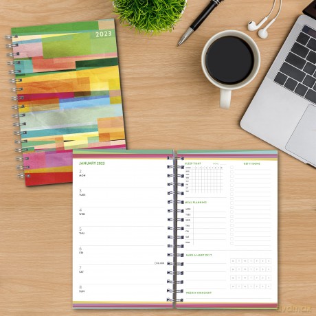 Goal Getter Painted Patchwork 2023 Planner (GOAL GETTER ENGAGEMENT) [KSIĄŻKA]