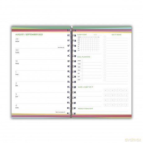 Goal Getter Painted Patchwork 2023 Planner (GOAL GETTER ENGAGEMENT) [KSIĄŻKA]