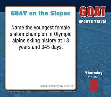 Goat Sports Trivia Calendar 2023: The Greatest of All Time in Every Sport! (BOXEDDAILY 365 DAY COMBINED) - Steve Ney [KALENDARZ]