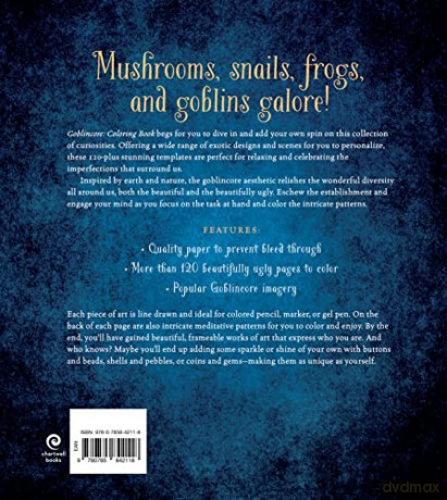 Goblincore Coloring Book: Reject the Perfection and Embrace the Diversity and Curiosities of Nature (Chartwell Coloring Books) - Editors of Chartwell Books [KSIĄŻKA]