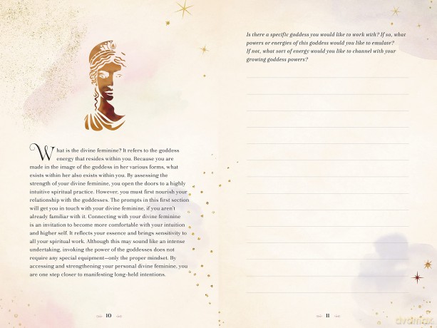 Goddess Magic Journal: Spells, Rituals, and Writing Prompts to Harness the Power of the Goddess Within (15) (Mystical Handbook) - Asteria Gray [KALENDARZ]