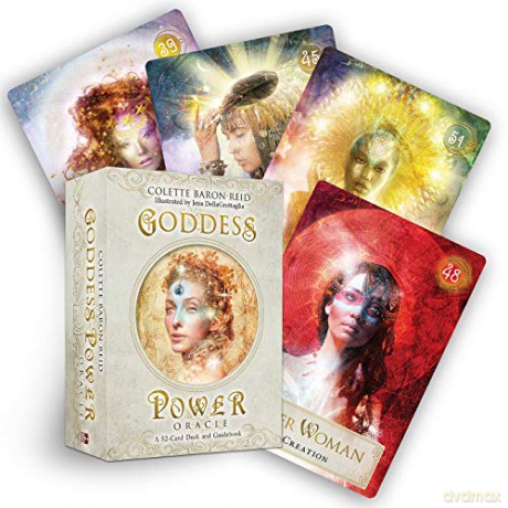 Goddess Power Oracle (Standard Edition): A 52-Card Deck and Guidebook - Goddess Love Oracle Cards for Healing, Inspiration and Divination - Colette Baron-Reid [KSIĄŻKA]