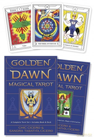Golden Dawn Magical Tarot: A Complete Tarot Set - Chic Cicero [KSIĄŻKA]
