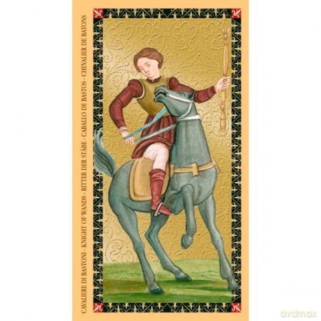 GOLDEN TAROT OF THE RENAISSANCE (Estensi Tarot) (cards) - Giordano Berti Illustrated by Jo Dworkin [KSIĄŻKA]