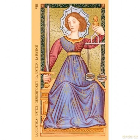 GOLDEN TAROT OF THE RENAISSANCE (Estensi Tarot) (cards) - Giordano Berti Illustrated by Jo Dworkin [KSIĄŻKA]