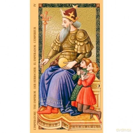 GOLDEN TAROT OF THE RENAISSANCE (Estensi Tarot) (cards) - Giordano Berti Illustrated by Jo Dworkin [KSIĄŻKA]