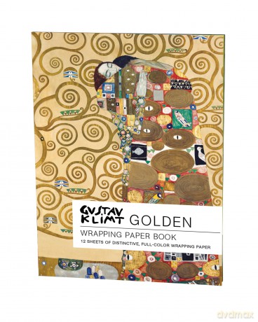 Golden, Gustav Klimt: Wrapping Paper Book (Wrapping Paper Books) - Gustav Klimt [KSIĄŻKA]