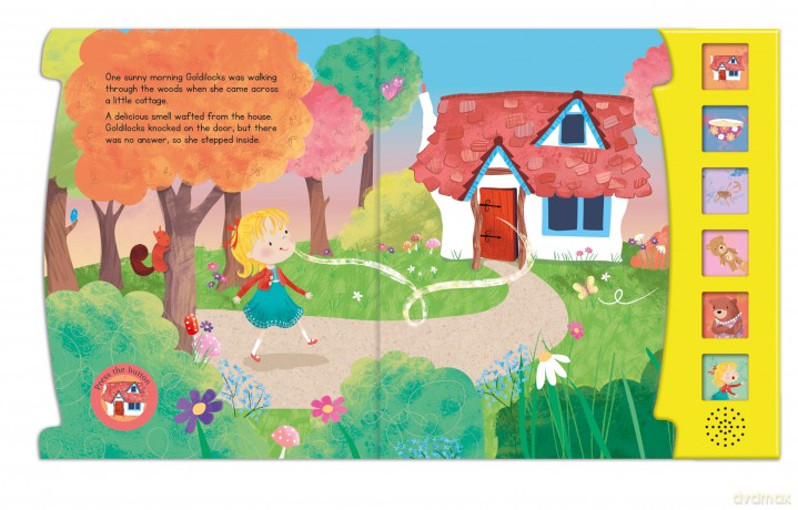 Goldilocks And The Three Bears Fairy Tale Sound Book - 6 Enchanting Sound Buttons To Press And Play (Sound Books) [KSIĄŻKA]
