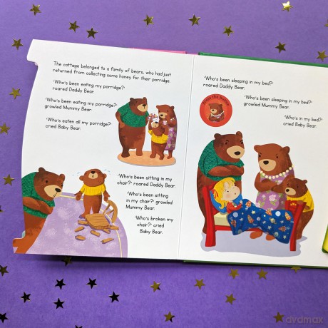 Goldilocks And The Three Bears Fairy Tale Sound Book - 6 Enchanting Sound Buttons To Press And Play (Sound Books) [KSIĄŻKA]