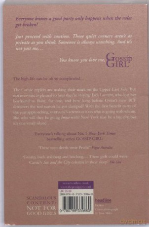 Gossip Girl The Carlyles: You Just Can't Get Enough - Cecily Von Ziegesar [KSIĄŻKA]