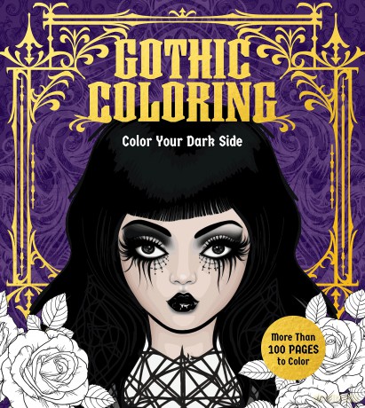Gothic Coloring: Color Your Dark Side - More Than 100 Pages to Color (Chartwell Coloring Books) - Editors of Chartwell Books [KSIĄŻKA]