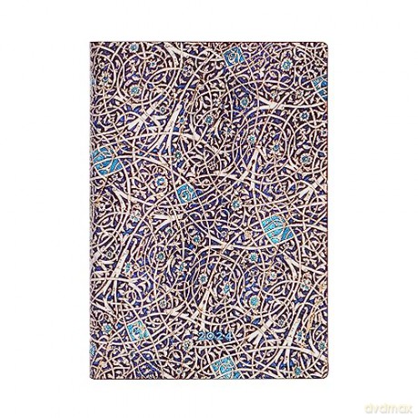 Granada Turquoise (Moorish Mosaic) Midi Verso 12-month Dayplanner 2024 - Paperblanks [KALENDARZ]