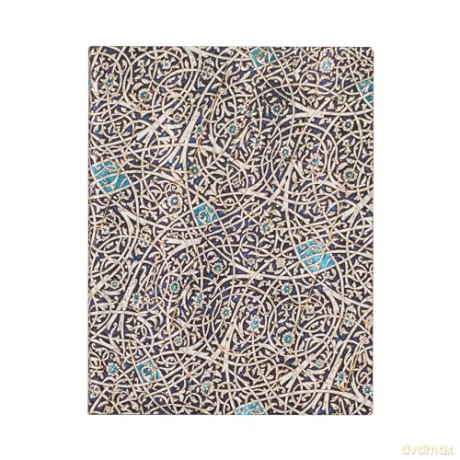 Granada Turquoise (Moorish Mosaic) Ultra Unlined Journal: Flexi softcover, 100 gsm, ribbon marker, memento pouch, book edge printing, no closure - Paperblanks [KALENDARZ]