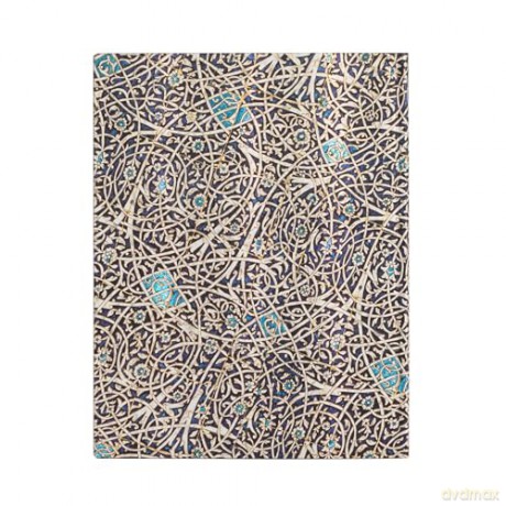 Granada Turquoise (Moorish Mosaic) Ultra Unlined Journal: Flexi softcover, 100 gsm, ribbon marker, memento pouch, book edge printing, no closure - Paperblanks [KALENDARZ]