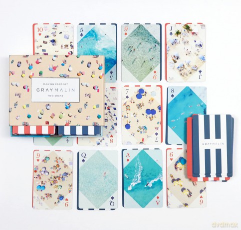 Gray Malin The Beach Playing Card Set - Galison [KSIĄŻKA]