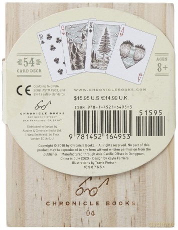Great Outdoors Playing Cards: illustrated by Travis Pietsch - Travis Pietsch [KSIĄŻKA]
