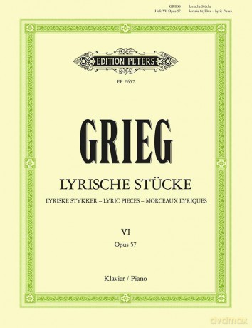 Grieg: Lyric Pieces Op.57 6 (Piano Solo) (EP2657) - Edvard Grieg [KSIĄŻKA]