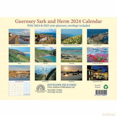 Guernsey A4 calendar - 2024 - Chris Andrews [KALENDARZ]