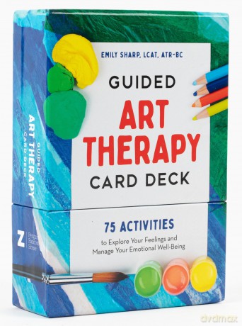 Guided Art Therapy Card Deck: 75 Activities to Explore Your Feelings and Manage Your Emotional Well-Being - 75 cards - Emily Sharp [KSIĄŻKA]