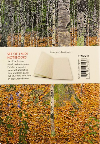 Gustav Klimt: Landscapes Set of 3 Midi Notebooks (Midi Notebook Collections) - Flame Tree Studio [KSIĄŻKA]