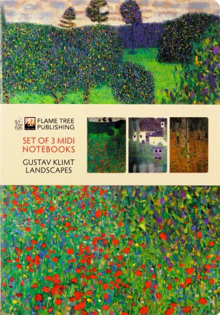 Gustav Klimt: Landscapes Set of 3 Midi Notebooks (Midi Notebook Collections) - Flame Tree Studio [KSIĄŻKA]