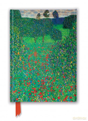 Gustav Klimt: Poppy Field (Foiled Journal) (Flame Tree Notebooks) - Flame Tree Studio [KALENDARZ]
