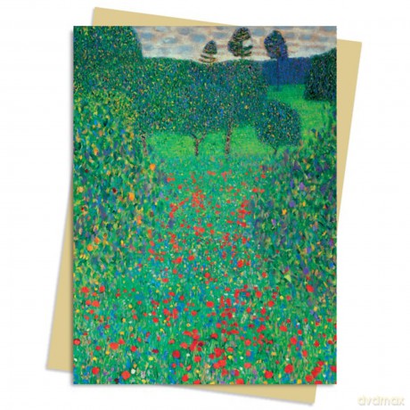 Gustav Klimt: Poppy Field Greeting Card Pack: Pack of 6 (Greeting Cards) - Flame Tree Studio [KSIĄŻKA]