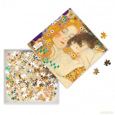 Gustav Klimt: Three Ages of Woman Jigsaw: 1000 piece jigsaw (1000-piece jigsaws): 1000-piece Jigsaw Puzzles - Flame Tree Studio [KSIĄŻKA]