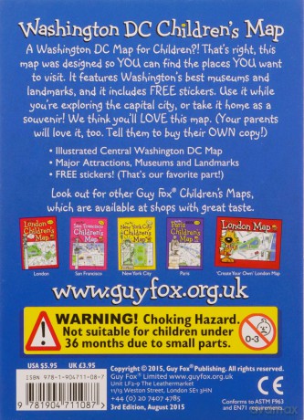 Guy Fox Washington DC Children's Map - Kourtney Harper [KSIĄŻKA]