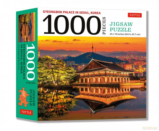 Gyeongbok Palace in Seoul Korea Jigsaw Puzzle: Finished Size 24 in X 18 in - 1,000 Pieces [KSIĄŻKA]