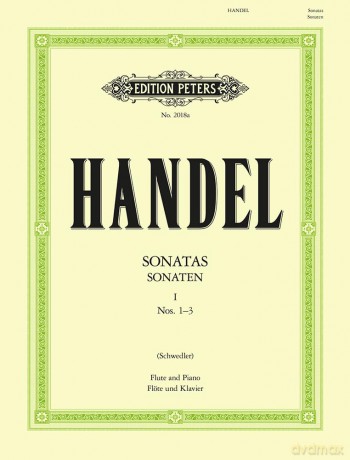 Handel: Flute Sonatas, Vol.1: Hwv 359b, 360, 363b (Edition Peters) - George Frideric Handel [KSIĄŻKA]