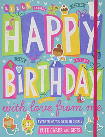 Happy Birthday With Love From Me (Stationery) - Make Believe Ideas [KSIĄŻKA]