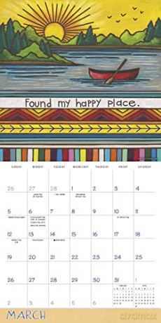 Happy Camper 2023 Calendar (WALL 16 MONTH) - Kathy Phillips [KALENDARZ]