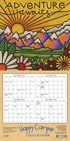 Happy Camper 2023 Calendar (WALL 16 MONTH) - Kathy Phillips [KALENDARZ]